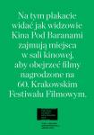 60. Krakowski Festiwal Filmowy - pokazy filmów nagrodzonych